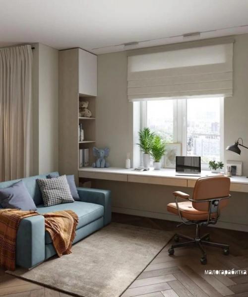 Интерьер просторной студии. 06