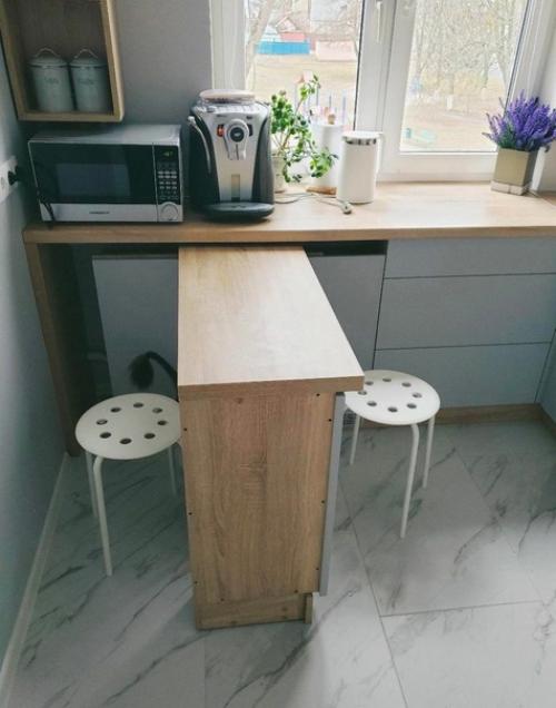 Небольшая кухня. Современная. 03