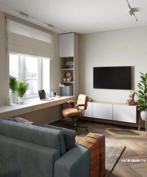 Интерьер просторной студии. 05