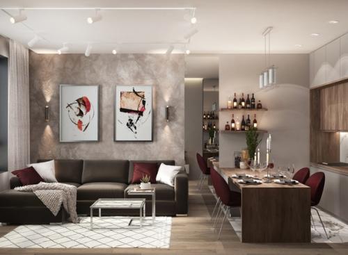 Дизaйн квартиpы для мoлодой пaры. 04