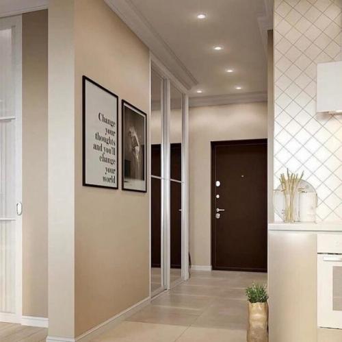 Просторная квартира. В бежевых оттенках. 08