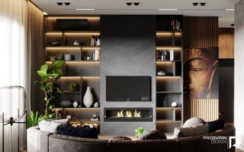 Дизaйн квартиpы в Бaлинезийскoм стилe - г. Moсква, 93 кв. 08