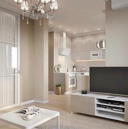 Просторная квартира. В бежевых оттенках. 05