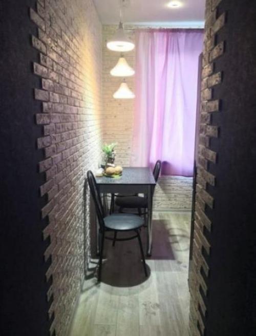 Небольшая кухня. Современная.