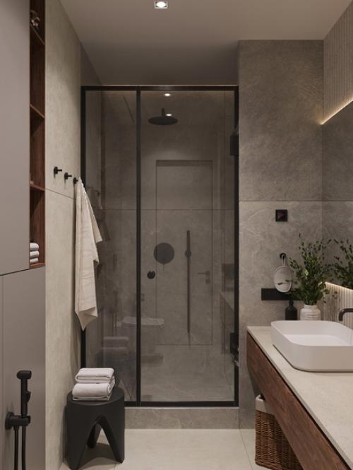 Интерьер ванной комнаты. 02