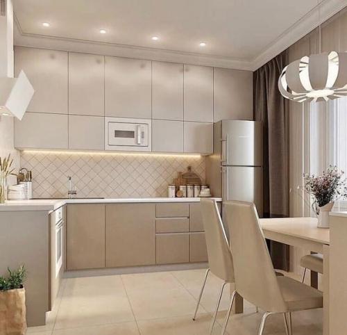 Просторная квартира. В бежевых оттенках. 06