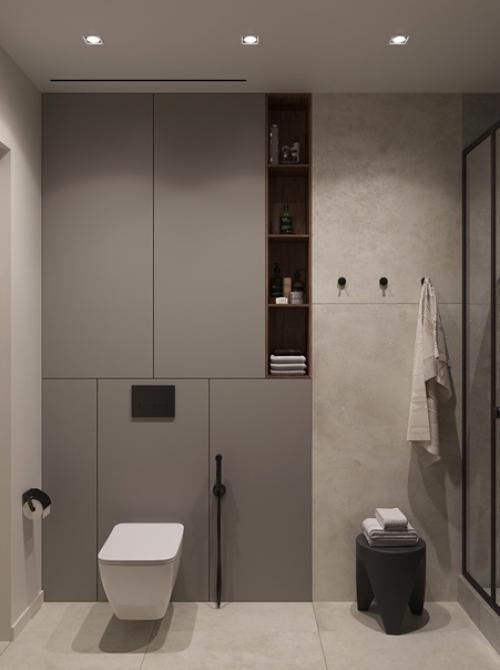 Интерьер ванной комнаты. 01