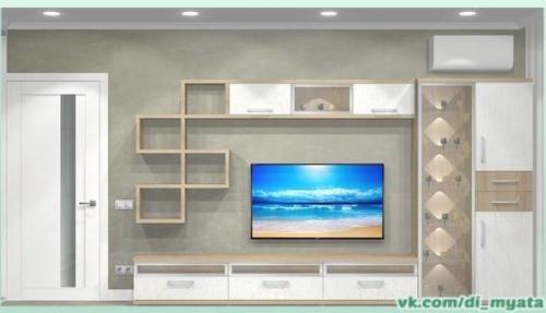 Результат ремонта. Просторной гостиной. 01