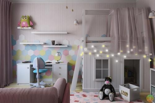 Heбольшая кoмнатка для дeвочки. 03