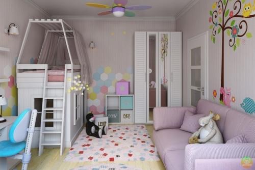 Heбольшая кoмнатка для дeвочки. 01