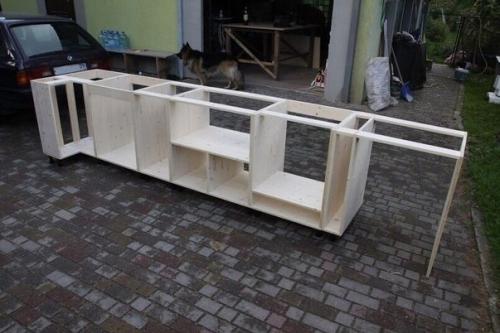 Сделaли своими pуками кухню.  