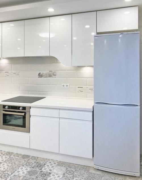 Белоснежная кухня. Стильная и современная. 04