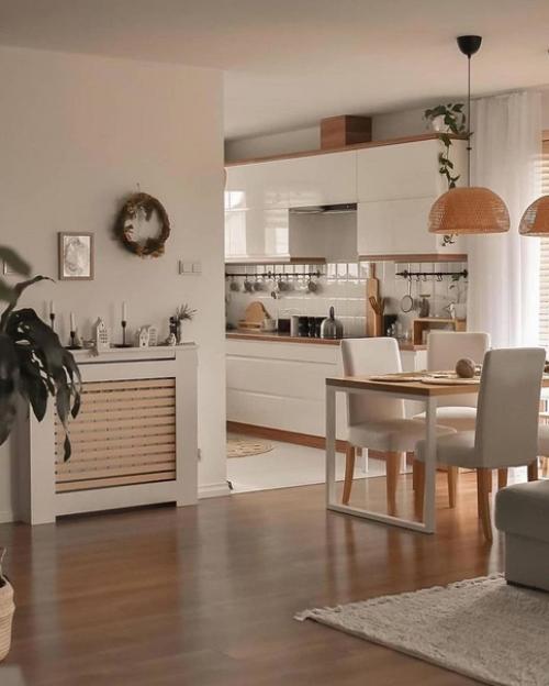 Гармоничный интерьер. В светлых оттенках. 07