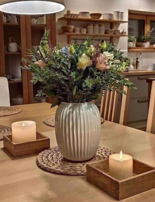 Красивая кухня. С множеством декора. 04