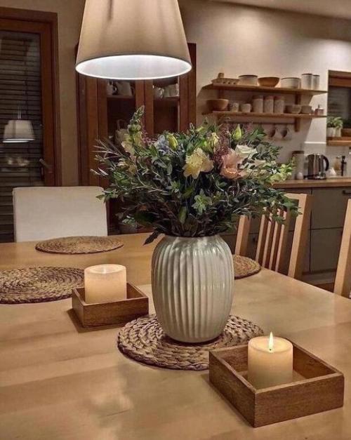 Красивая кухня. С множеством декора. 06