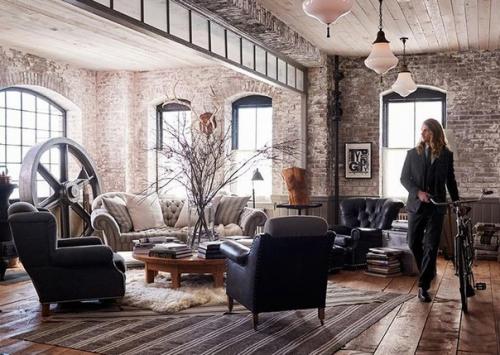 Интересный интерьер. В винтажном стиле. 03