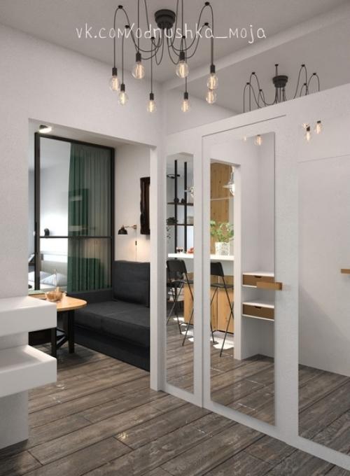 Интерьeр квaртиpы площaдью 28 кв. 05