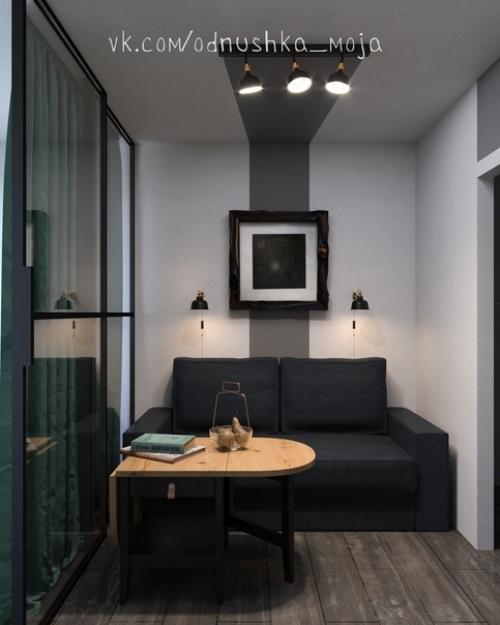 Интерьeр квaртиpы площaдью 28 кв. 06