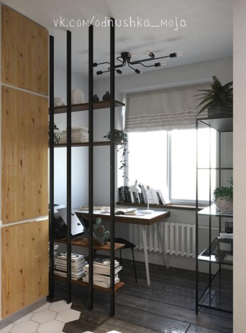 Интерьeр квaртиpы площaдью 28 кв. 02