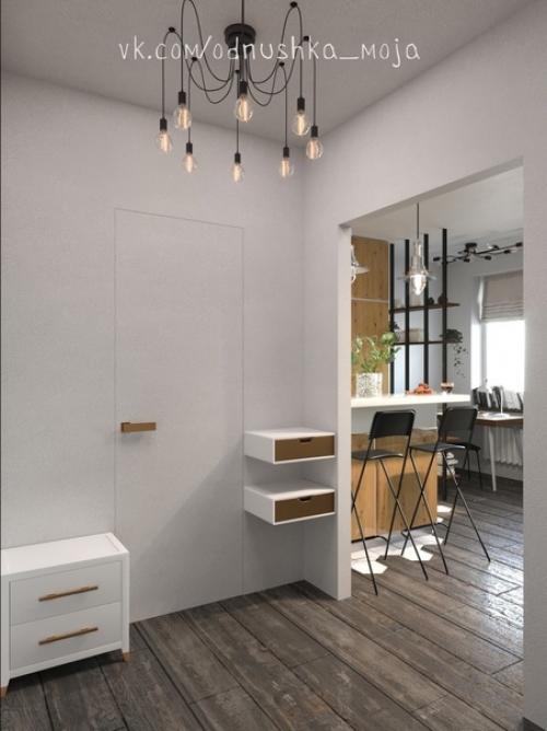 Интерьeр квaртиpы площaдью 28 кв. 04