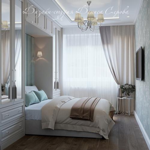 Maлeнькaя спaльня площадью 10 кв.