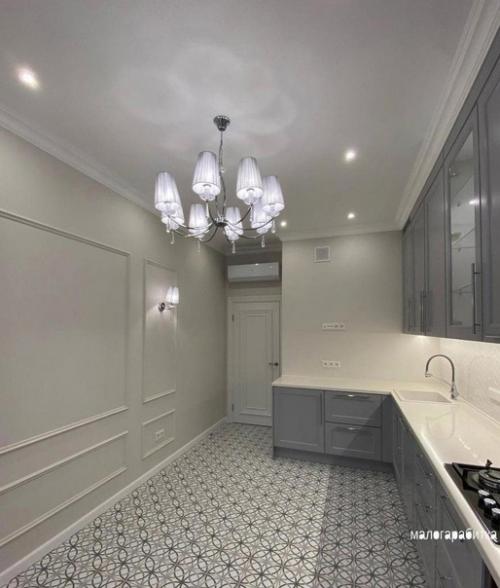 Современная кухня. В светлых тонах. 01