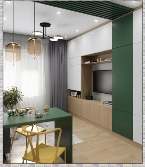 Стильный интерьер. В красивом цветовом сочетании. 02