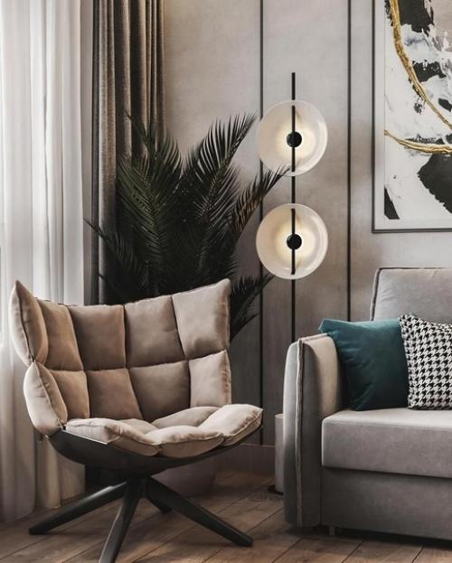 Интерьер в светлой цветовой гамме. 01