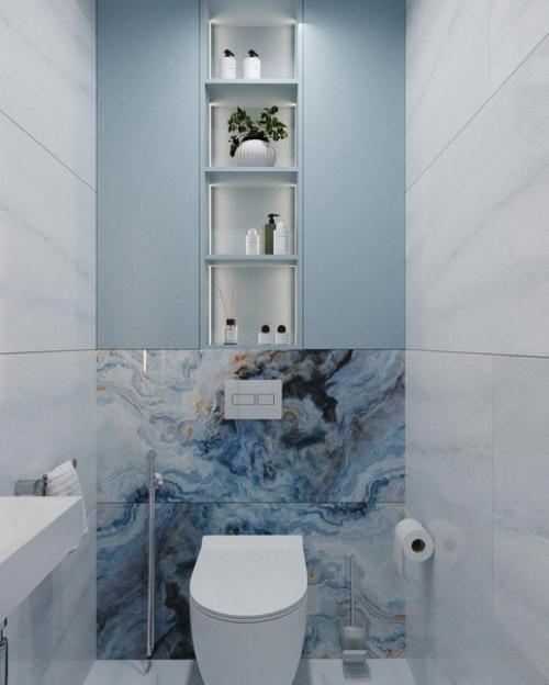 Ремонт санузла в светлых тонах. 03