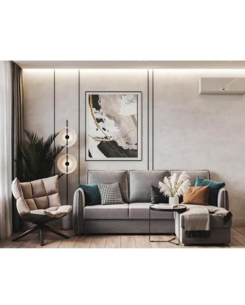 Интерьер в светлой цветовой гамме. 07