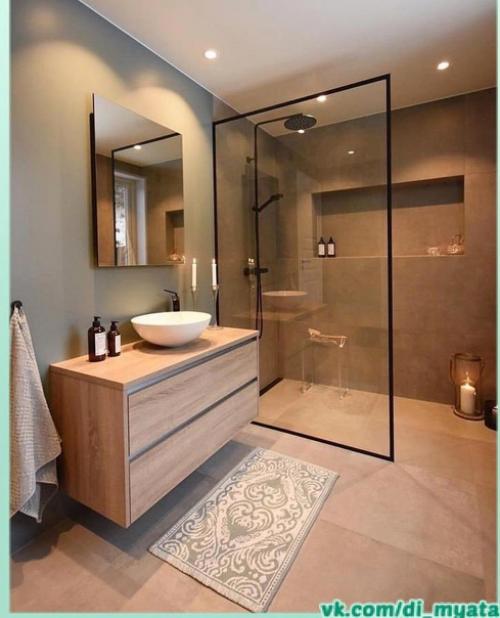 Стильные идеи оформления душа. 01