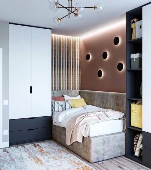 Современный интерьер. В светлых тонах и приятных оттенках коричневого. 06