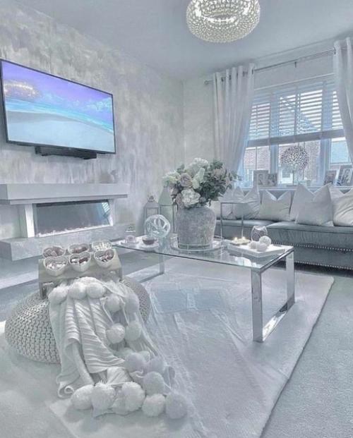 Белоснежный интерьер. В современном стиле. 08