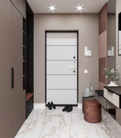 Современный интерьер. В светлых тонах и приятных оттенках коричневого.