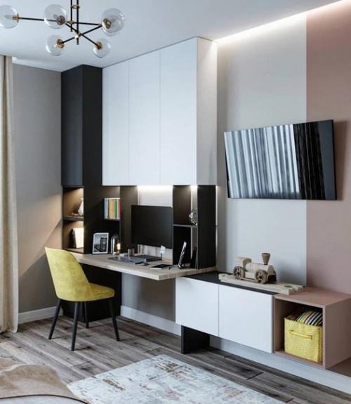 Современный интерьер. В светлых тонах и приятных оттенках коричневого. 07