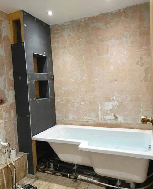 Процесс преображения ванной комнаты. 01