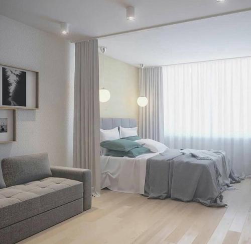 Примеры оформления для однокомнатной квартиры.