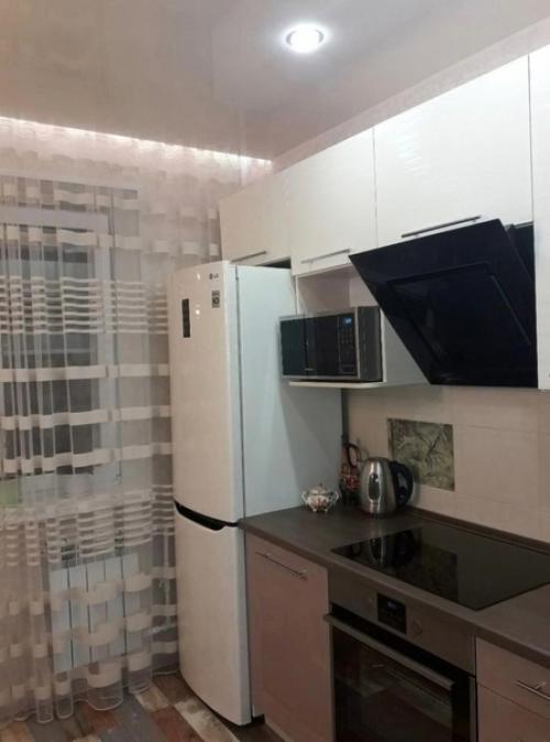 Стильная кухня. Небольших размеров.