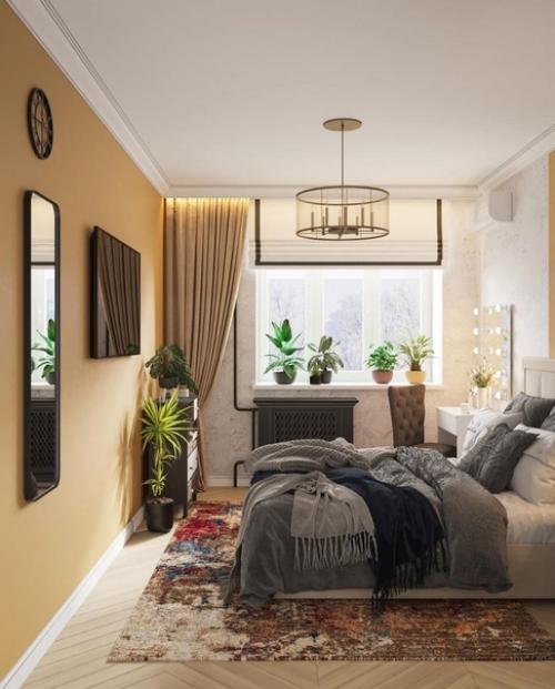 Необычный дизайн. Для уютной спальни. 01