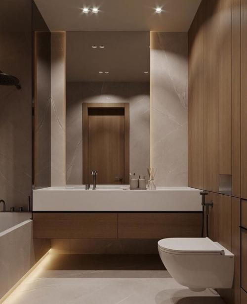 Интерьер ванной комнаты.