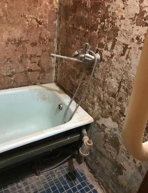 До и после ремонта санузла. 01