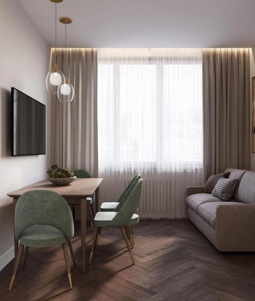 Уютная кухня. Объединенная с гостиной. 04