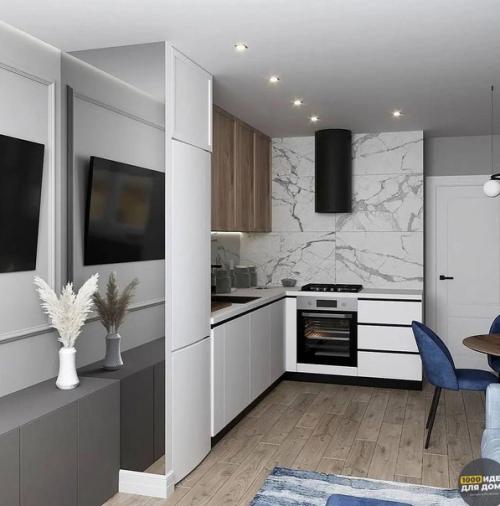 Красивый интерьер. Просторной квартиры. 02