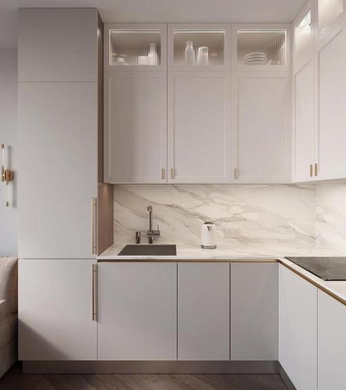 Уютная кухня. Объединенная с гостиной.