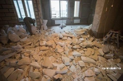 Много трудов было положено ради нашей новой кухни - гостиной.