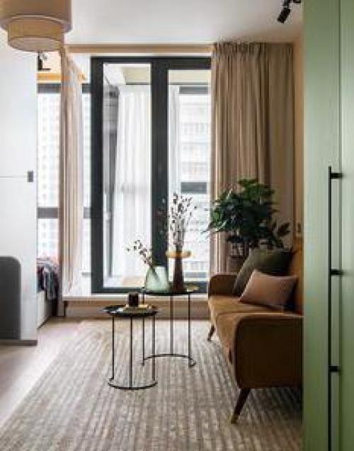 Красивый интерьер. Просторной студии. 04