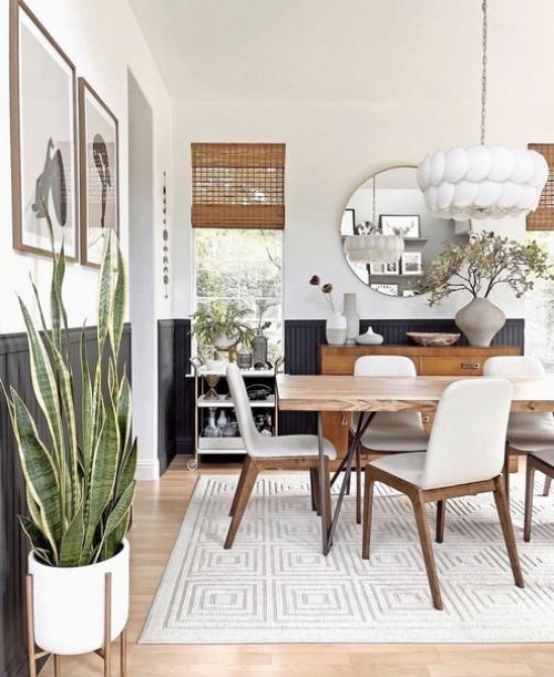 Уютный и светлый интерьер частного дома крайне. 01