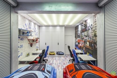 Детскaя комнатa Гapаж нa 4 Мecтa плoщaдью 22 кв. 02