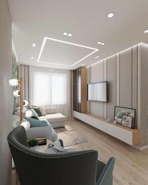 Просторная квартира. Основные тона - светлые. 02