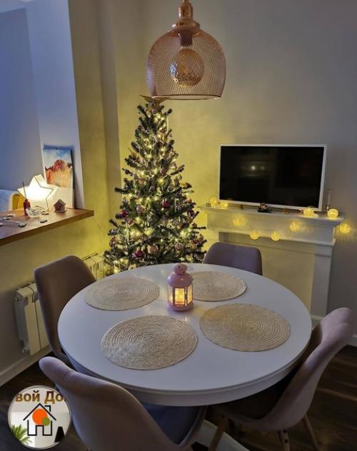 Идеи новогодних украшений квартиры.